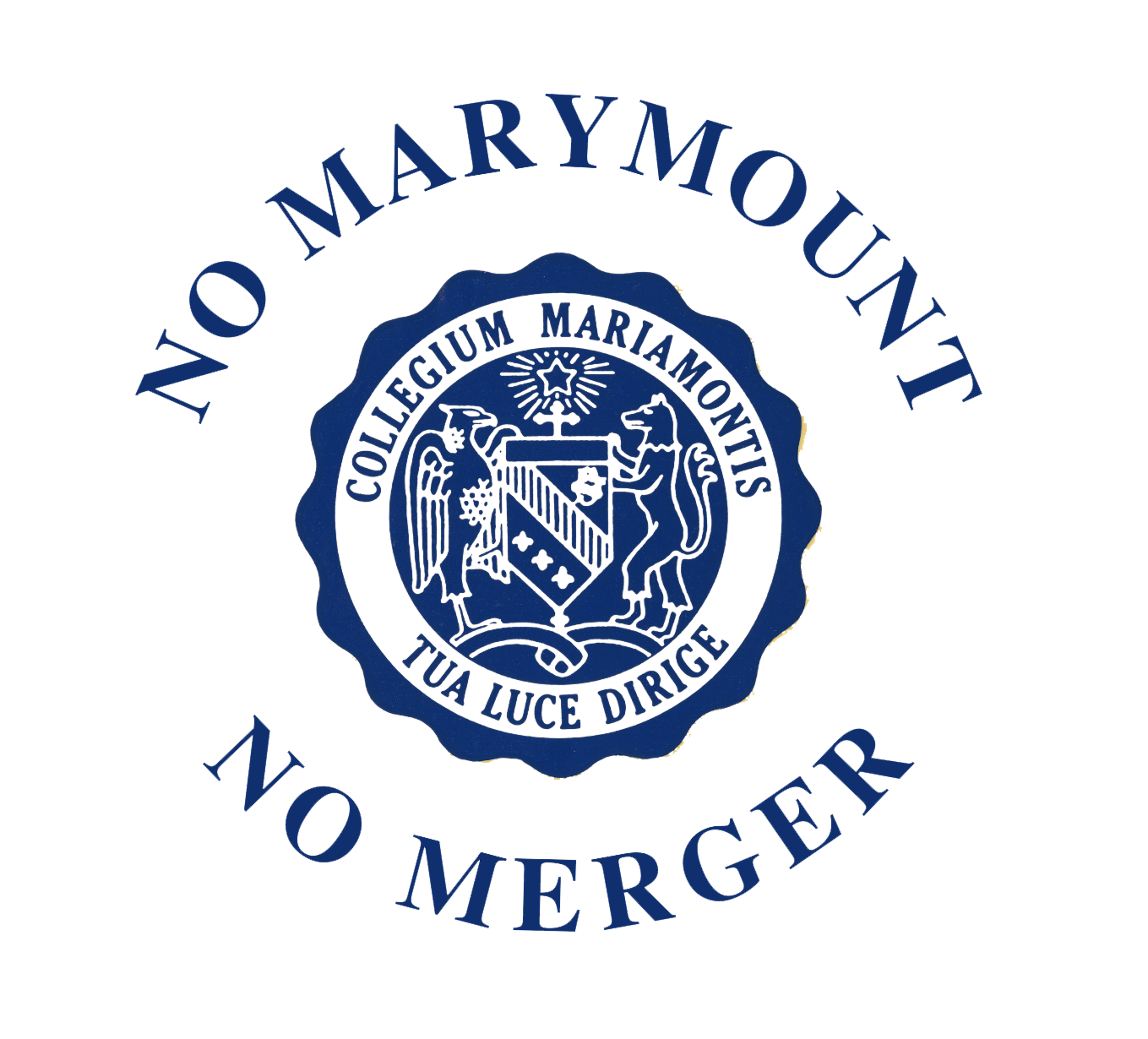 Marymount history No Marymount No Merger sticker